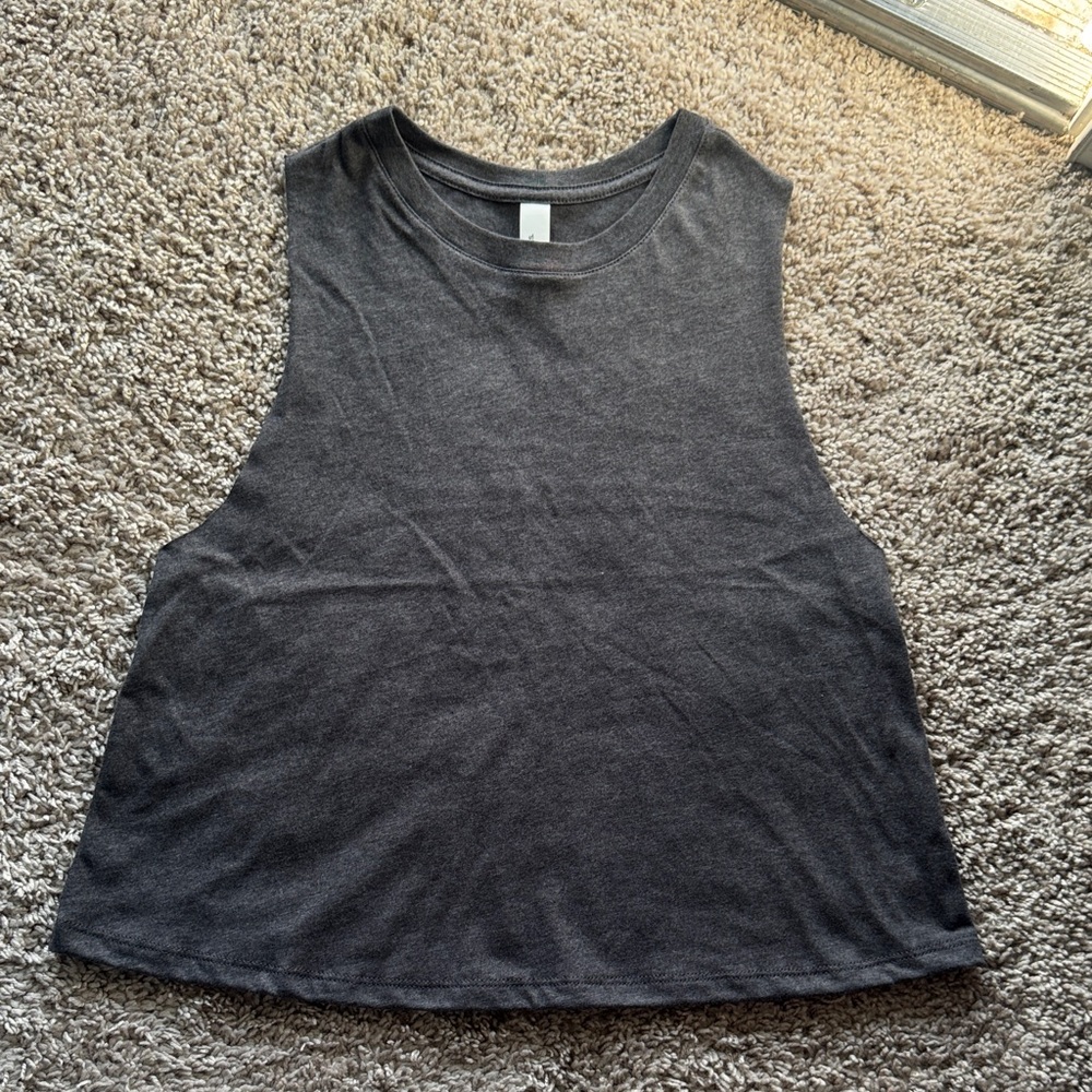 Women's Sleeveless Gray Top